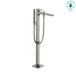 TOTO GE Single-Handle Free Standing Tub Filler with Handshower, Polished Nickel, Brass, TBG07306U#PN