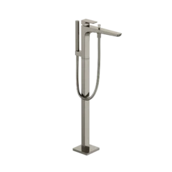TOTO GE Single-Handle Free Standing Tub Filler with Handshower, Polished Nickel, Brass, TBG07306U#PN