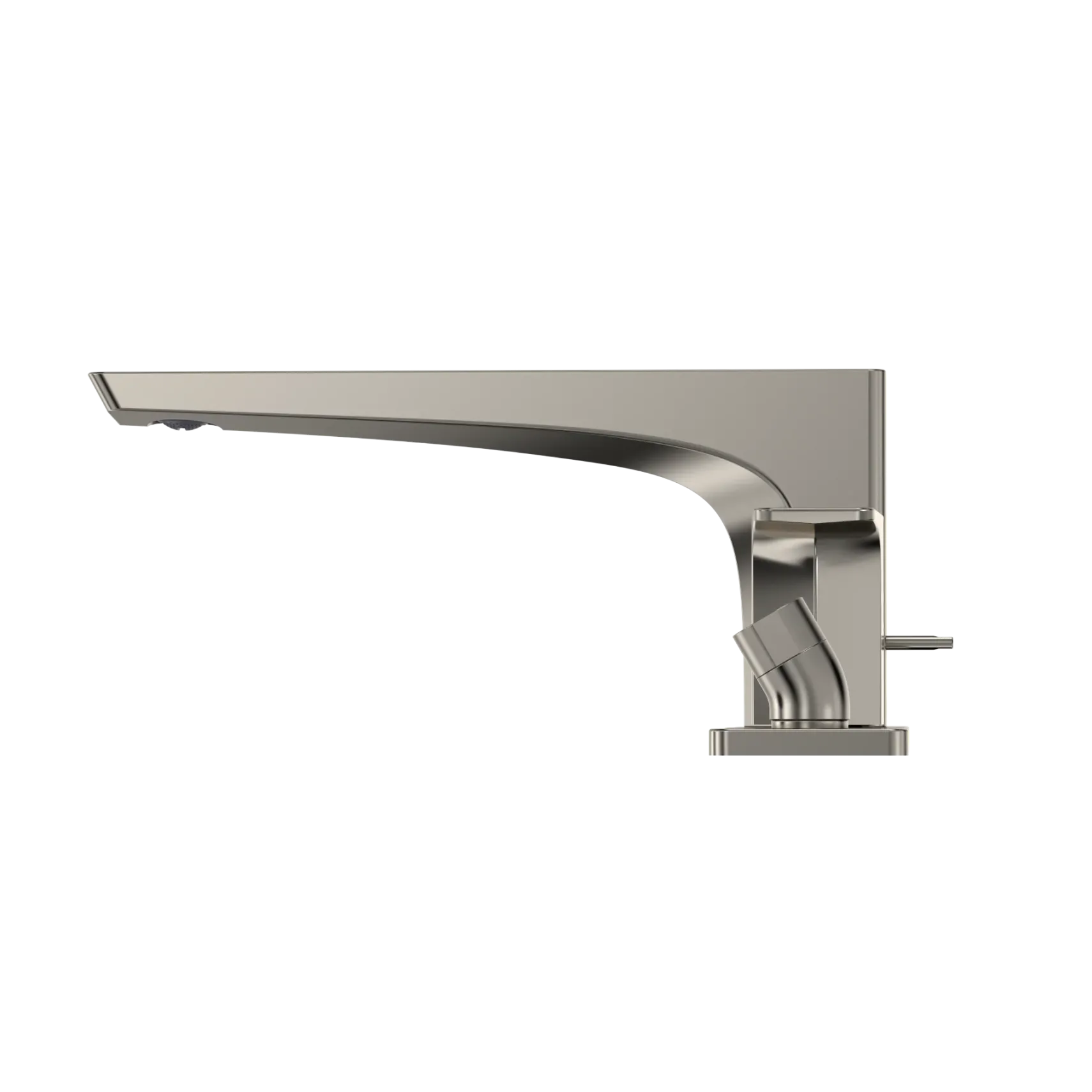 TOTO GE Two-Handle Deck-Mount Roman Tub Filler Trim with Handshower, Polished Nickel, Brass, TBG07202U#PN