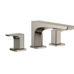 TOTO GE Two-Handle Deck-Mount Roman Tub Filler Trim, Polished Nickel, Brass, TBG07201U#PN