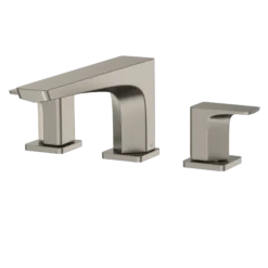 TOTO GE Two-Handle Deck-Mount Roman Tub Filler Trim, Brushed Nickel, Brass, TBG07201U#BN