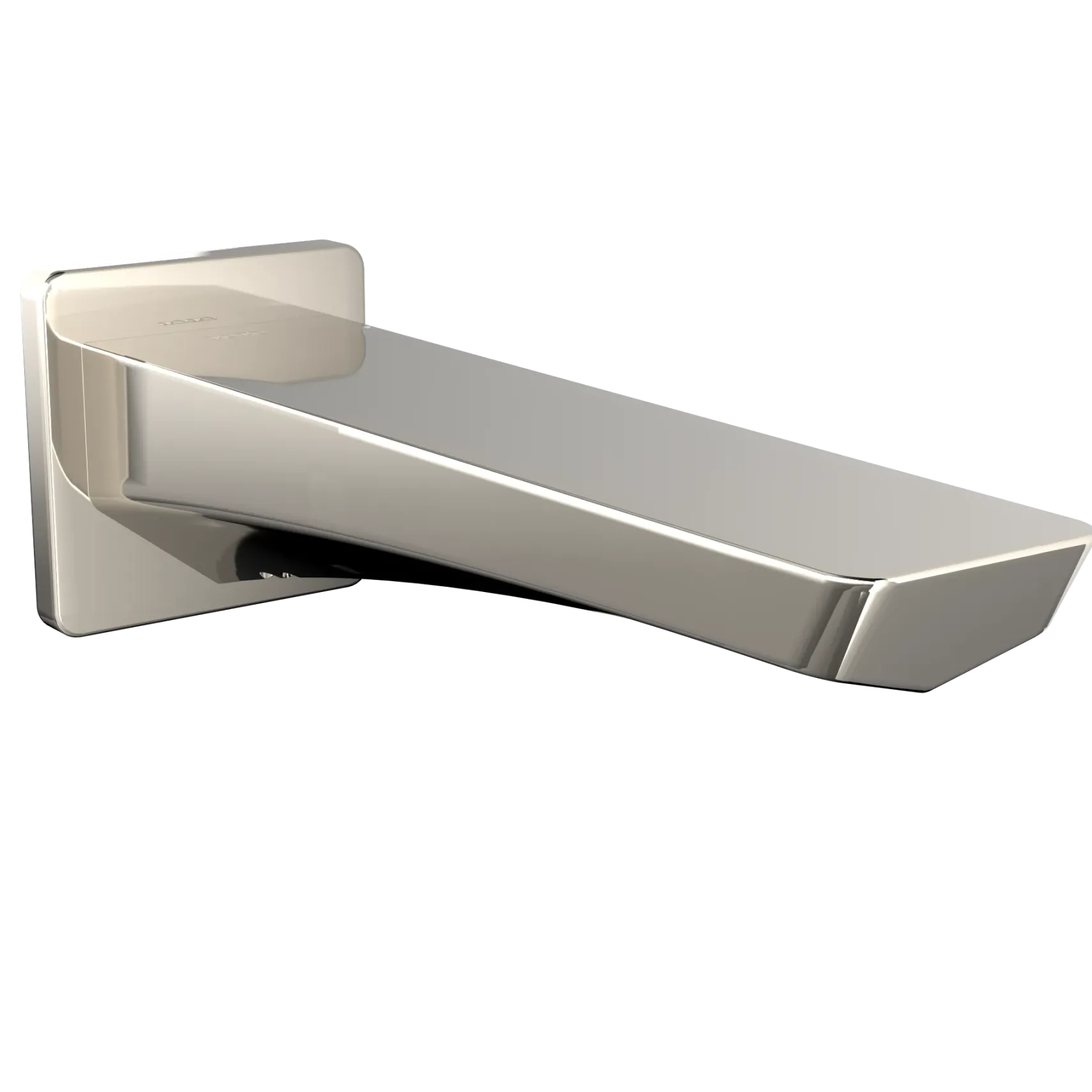 TOTO GE Wall Tub Spout, Polished Nickel, Brass, TBG07001U#PN
