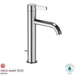TOTO GF 1.2 GPM Single Handle Semi-Vessel Bathroom Sink Faucet with COMFORT GLIDE Technology, Polished Chrome, Stainless Steel, TLG11303U#CP