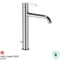 TOTO GF 1.2 GPM Single Handle Vessel Bathroom Sink Faucet with COMFORT GLIDE Technology, Polished Chrome, Stainless Steel, TLG11305U#CP