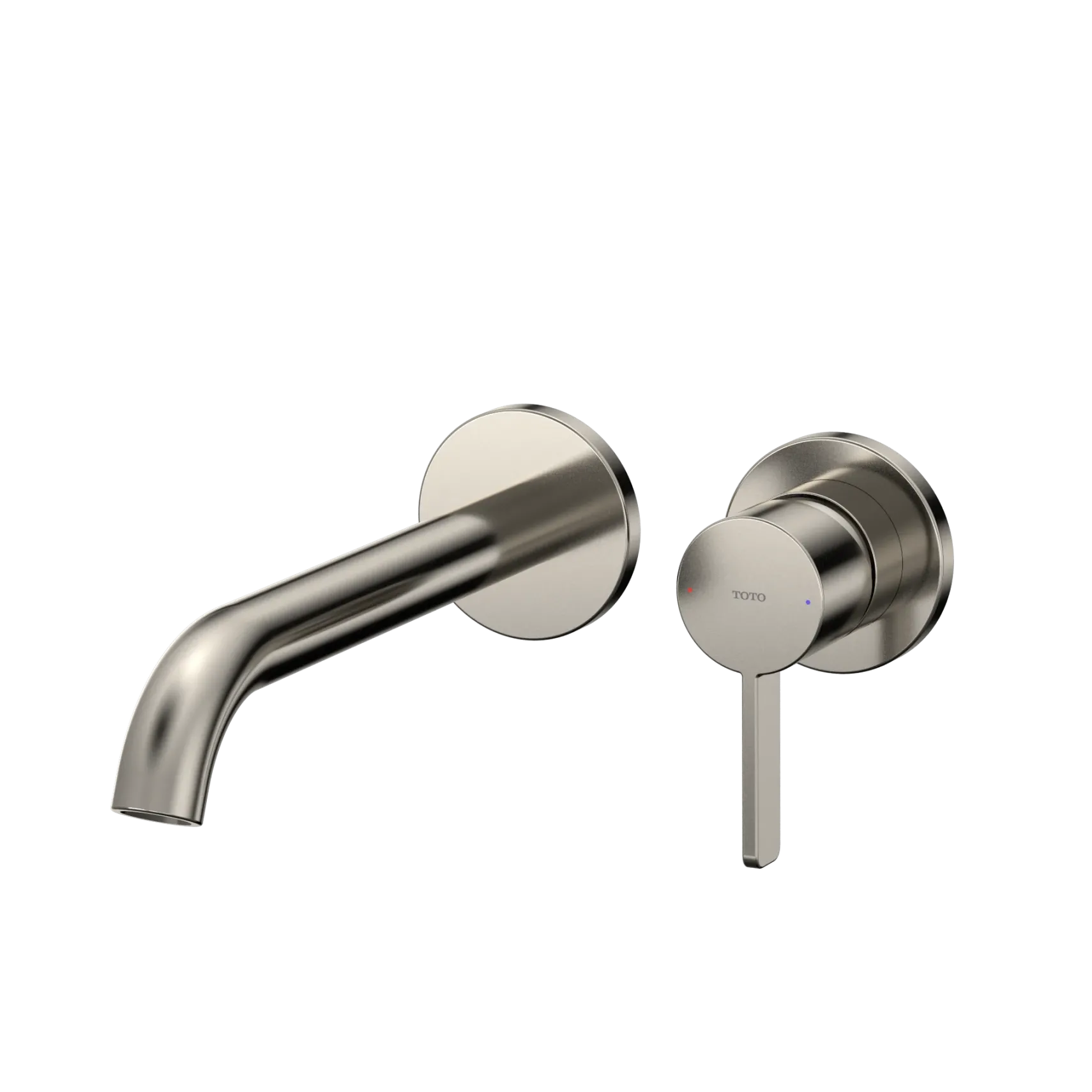 TOTO GF 1.2 GPM Wall-Mount Single-Handle Long Bathroom Faucet with COMFORT GLIDE Technology, Polished Nickel, Brass, TLG11308U#PN