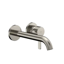 TOTO GF 1.2 GPM Wall-Mount Single-Handle Long Bathroom Faucet with COMFORT GLIDE Technology, Polished Nickel, Brass, TLG11308U#PN