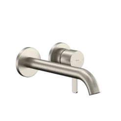 TOTO GF 1.2 GPM Wall-Mount Single-Handle Long Bathroom Faucet with COMFORT GLIDE Technology, Brushed Nickel, Brass, TLG11308U#BN