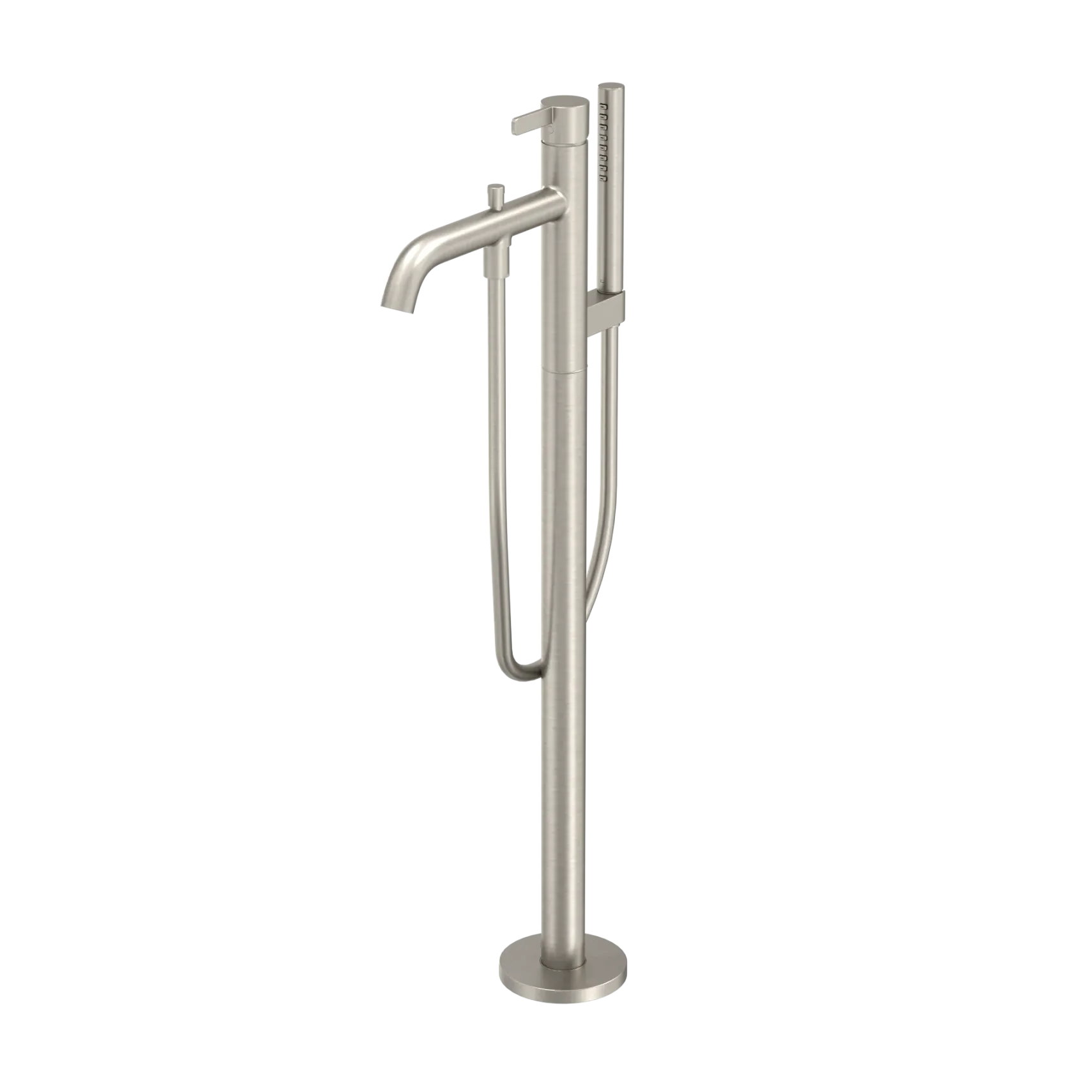 TOTO GF Freestanding Bathroom Tub Filler with COMFORT GLIDE and COMFORT WAVE, Brushed Nickel, Brass, TBG11306U#BN