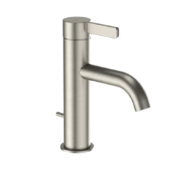TOTO GF Series 1.2 GPM Single Handle Bathroom Sink Faucet with COMFORT GLIDE Technology and Drain Assembly, Brushed Nickel, Stainless Steel, TLG11301U#BN