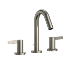 TOTO GF Series 1.2 GPM Two Lever Handle Widespread Bathroom Sink Faucet, Polished Nickel, Brass, TLG11201UA#PN