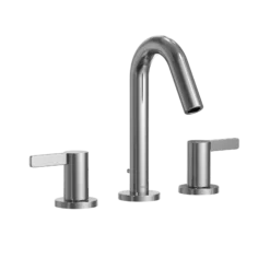 TOTO GF Series 1.2 GPM Two Lever Handle Widespread Bathroom Sink Faucet, Polished Chrome, Brass, TLG11201UA#CP