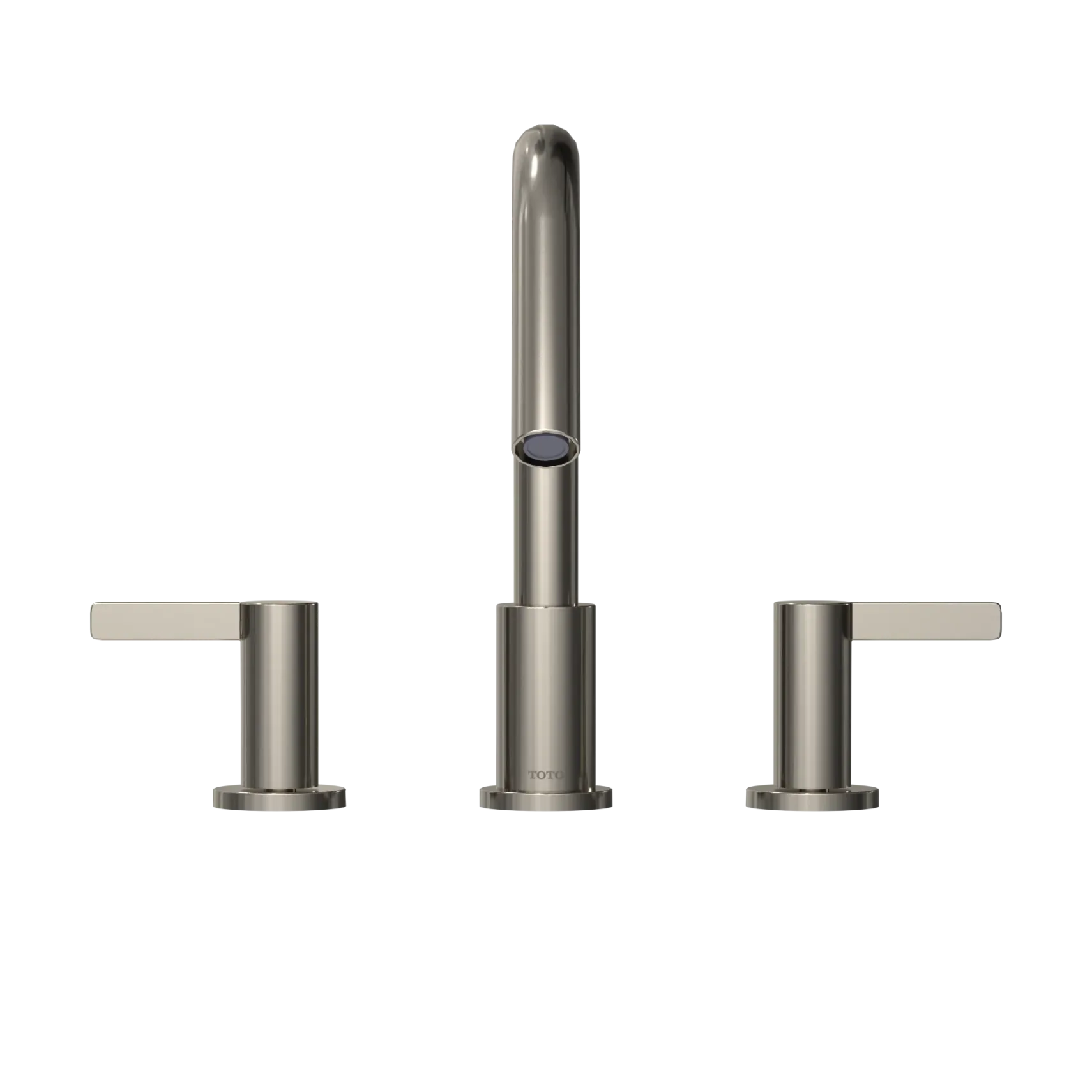 TOTO GF Two Lever Handle Deck-Mount Roman Tub Filler Trim, Polished Nickel, Brass, TBG11201UA#PN