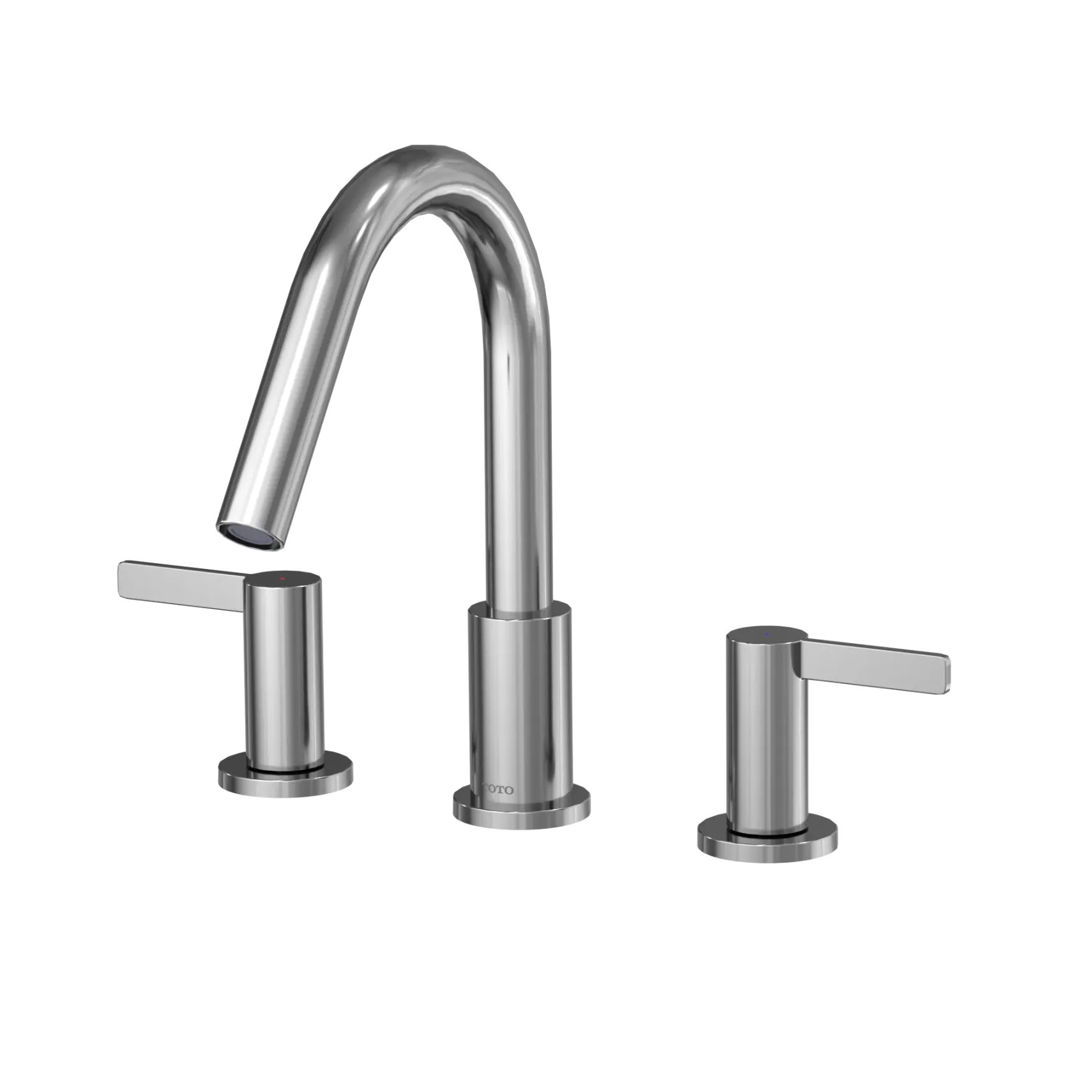 TOTO GF Two Lever Handle Deck-Mount Roman Tub Filler Trim, Polished Chrome, Brass, TBG11201UA#CP