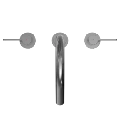 TOTO GF Two Lever Handle Deck-Mount Roman Tub Filler Trim, Polished Chrome, Brass, TBG11201UA#CP