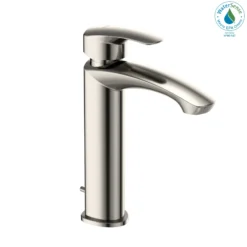 TOTO GM 1.2 GPM Single Handle Semi-Vessel Bathroom Sink Faucet with COMFORT GLIDE Technology, Polished Nickel, Brass, TLG09303U#PN