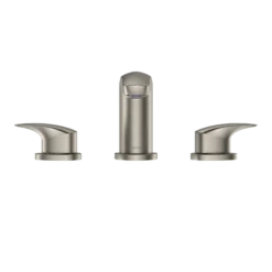 TOTO GM 1.2 GPM Two Handle Widespread Bathroom Sink Faucet, Brushed Nickel, Brass, TLG09201U#BN