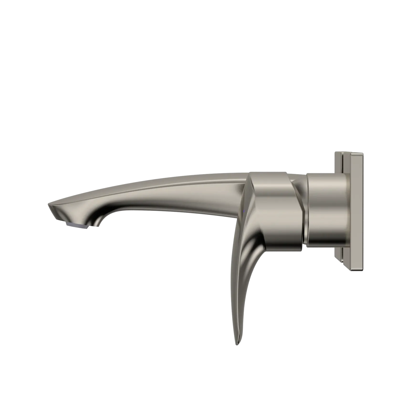 TOTO GM 1.2 GPM Wall-Mount Single-Handle Bathroom Faucet with COMFORT GLIDE Technology, Polished Nickel, Brass, TLG09307U#PN