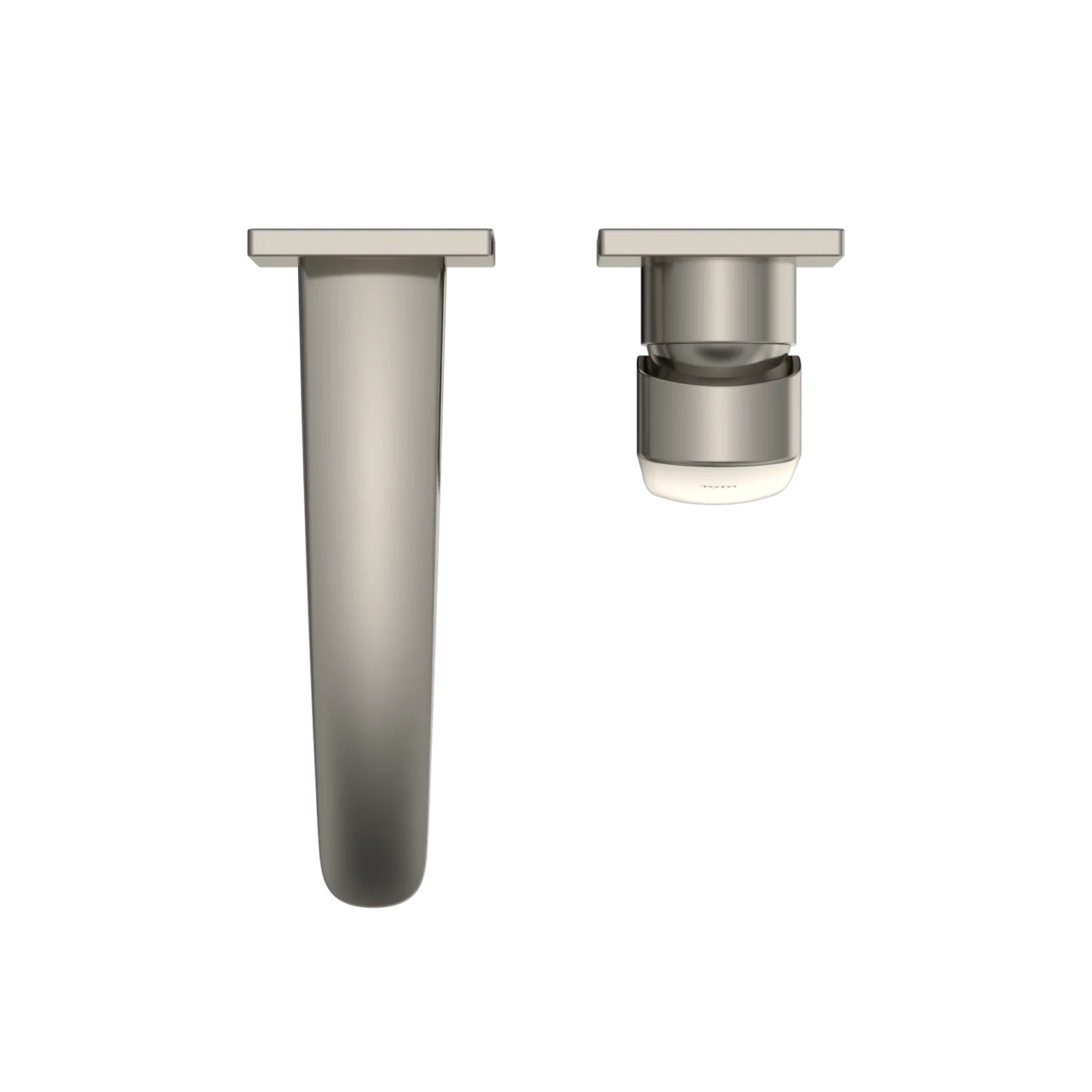 TOTO GM 1.2 GPM Wall-Mount Single-Handle Bathroom Faucet with COMFORT GLIDE Technology, Polished Nickel, Brass, TLG09307U#PN