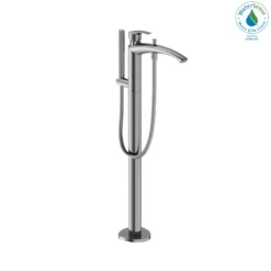 TOTO GM Single-Handle Free Standing Tub Filler with Handshower, Polished Chrome, Brass, TBG09306U#CP