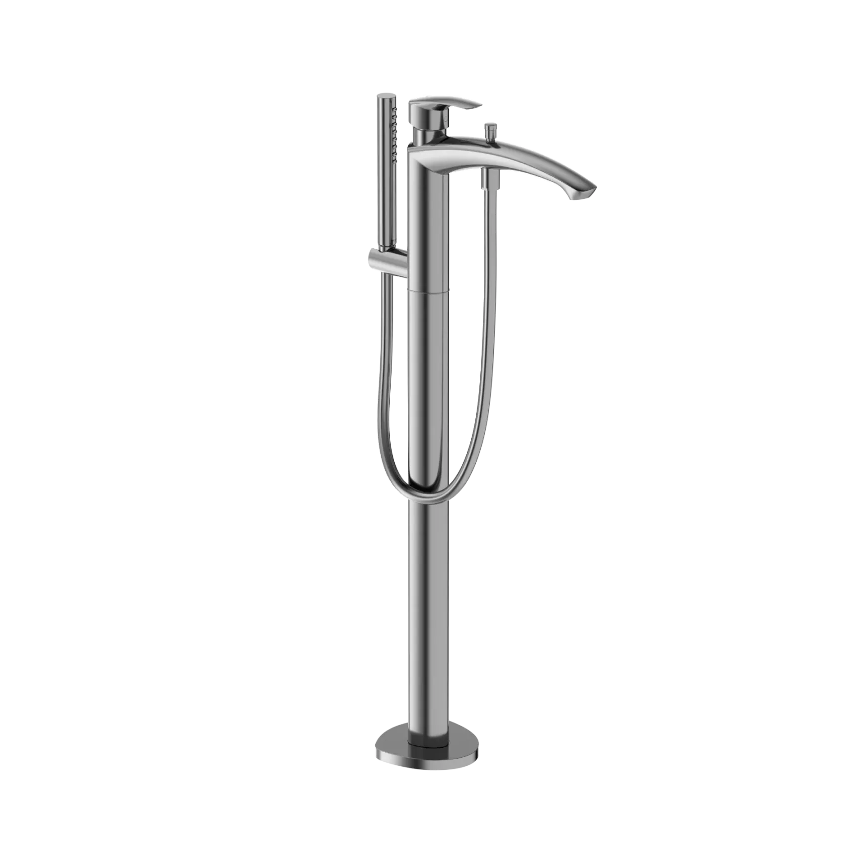 TOTO GM Single-Handle Free Standing Tub Filler with Handshower, Polished Chrome, Brass, TBG09306U#CP