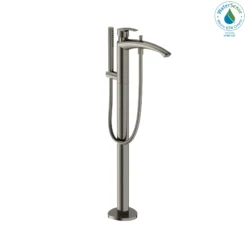 TOTO GM Single-Handle Free Standing Tub Filler with Handshower, Polished Nickel, Brass, TBG09306U#PN