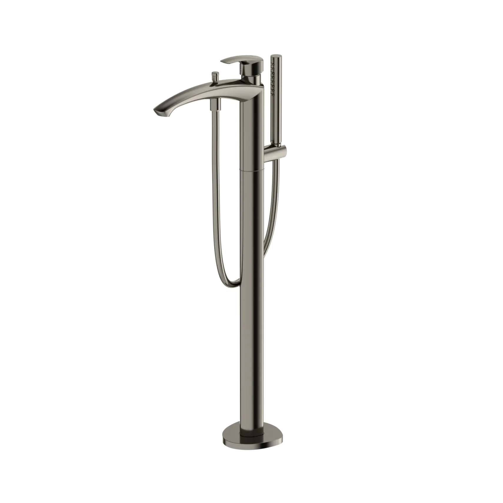 TOTO GM Single-Handle Free Standing Tub Filler with Handshower, Polished Nickel, Brass, TBG09306U#PN