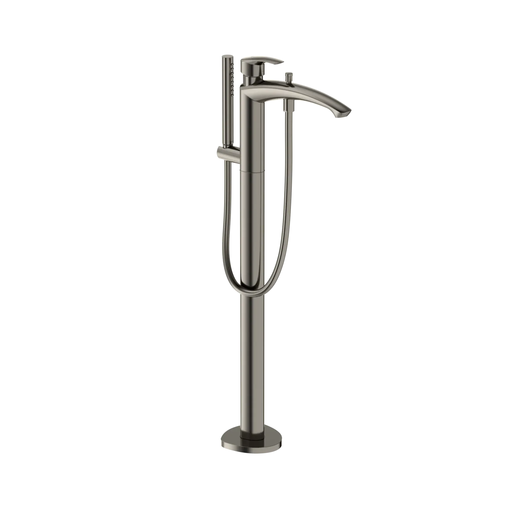 TOTO GM Single-Handle Free Standing Tub Filler with Handshower, Polished Nickel, Brass, TBG09306U#PN
