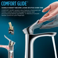 TOTO GO 1.2 GPM Wall-Mount Single-Handle Bathroom Faucet with COMFORT GLIDE Technology, Brushed Nickel, Brass, TLG01310UA#BN