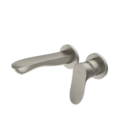 TOTO GO 1.2 GPM Wall-Mount Single-Handle Bathroom Faucet with COMFORT GLIDE Technology, Brushed Nickel, Brass, TLG01310UA#BN