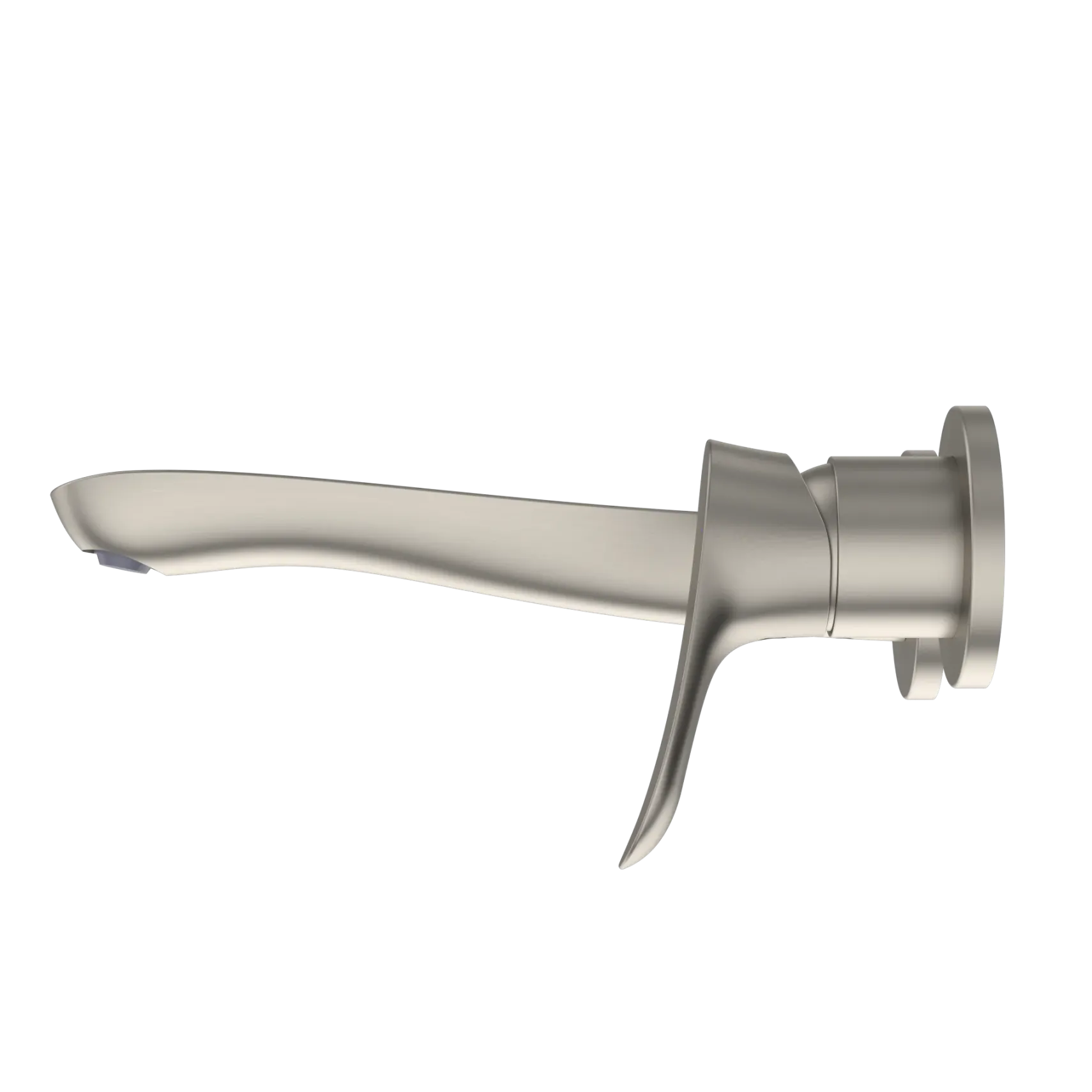 TOTO GO 1.2 GPM Wall-Mount Single-Handle L Bathroom Faucet with COMFORT GLIDE Technology, Brushed Nickel, Brass, TLG01311UA#BN