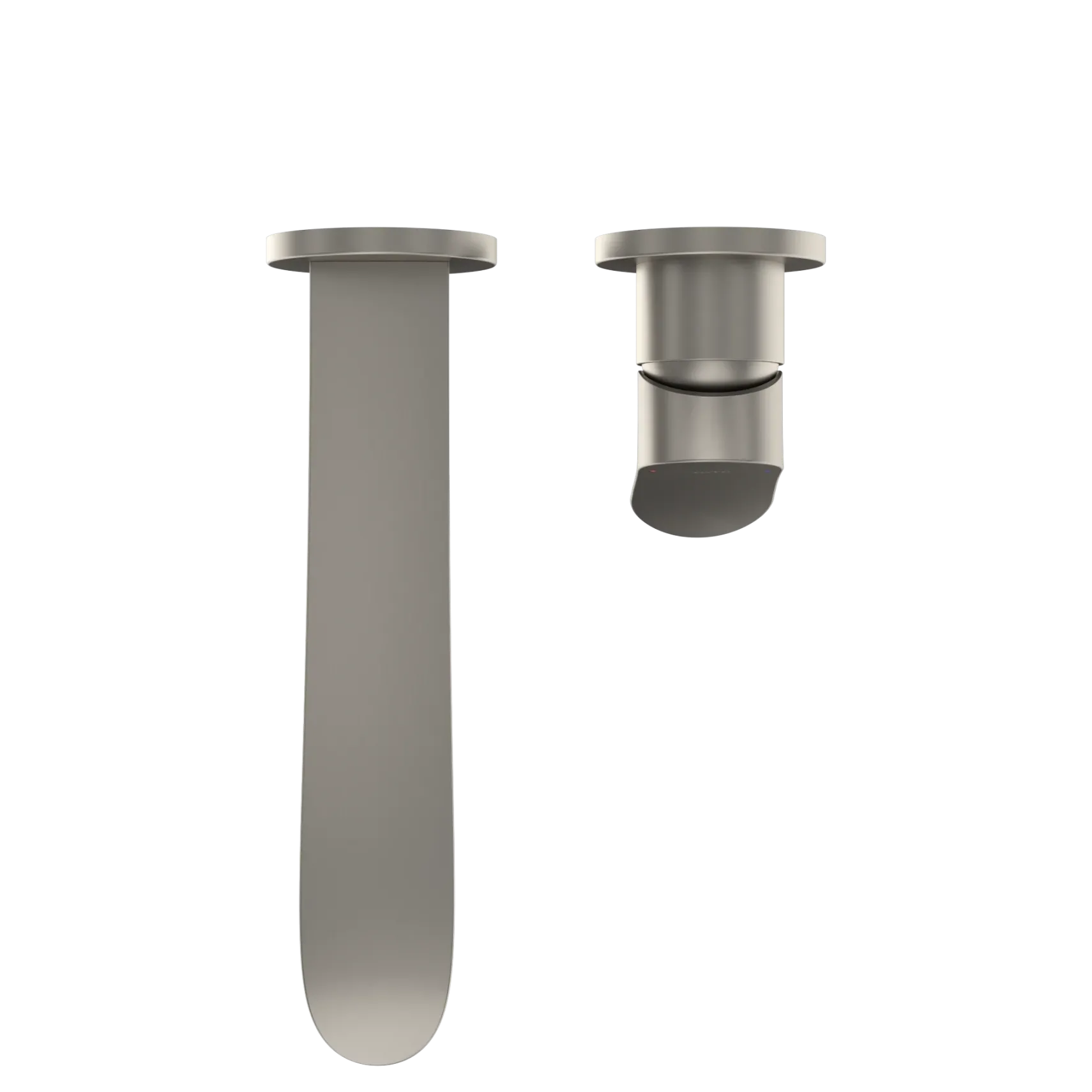 TOTO GO 1.2 GPM Wall-Mount Single-Handle L Bathroom Faucet with COMFORT GLIDE Technology, Brushed Nickel, Brass, TLG01311UA#BN
