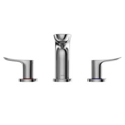 TOTO GO Series 1.2 GPM Two Handle Widespread Bathroom Sink Faucet with Drain Assembly, Polished Chrome, Brass, TLG01201U#CP