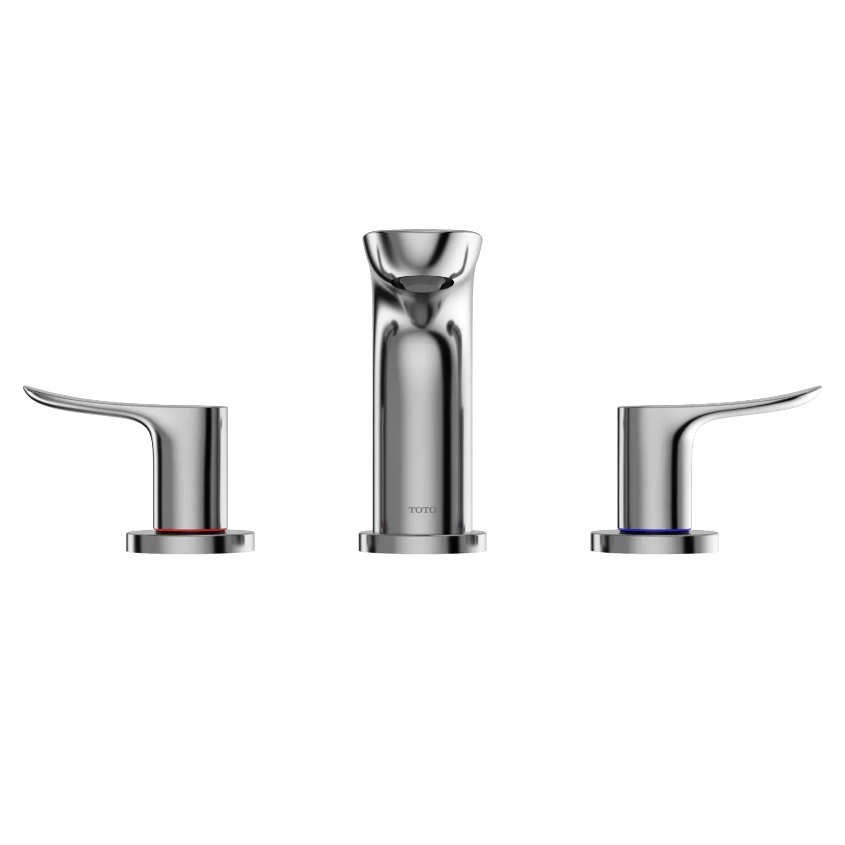 TOTO GO Series 1.2 GPM Two Handle Widespread Bathroom Sink Faucet with Drain Assembly, Polished Chrome, Brass, TLG01201U#CP