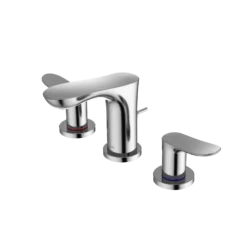 TOTO GO Series 1.2 GPM Two Handle Widespread Bathroom Sink Faucet with Drain Assembly, Polished Chrome, Brass, TLG01201U#CP
