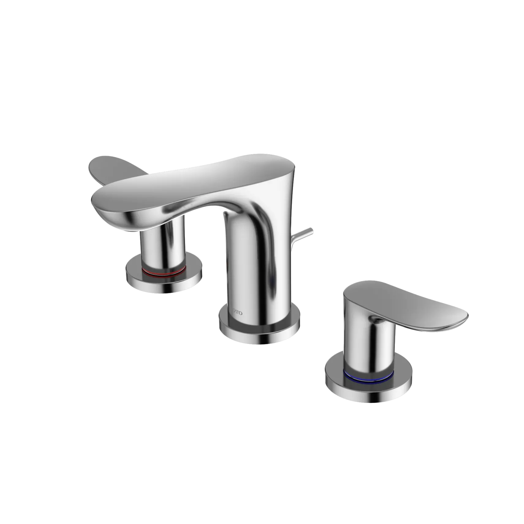 TOTO GO Series 1.2 GPM Two Handle Widespread Bathroom Sink Faucet with Drain Assembly, Polished Chrome, Brass, TLG01201U#CP
