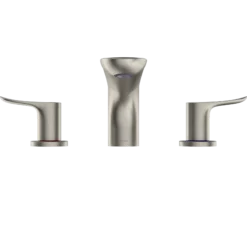 TOTO GO Two-Handle Deck-Mount Roman Tub Filler Trim, Brushed Nickel, Brass, TBG01201U#BN