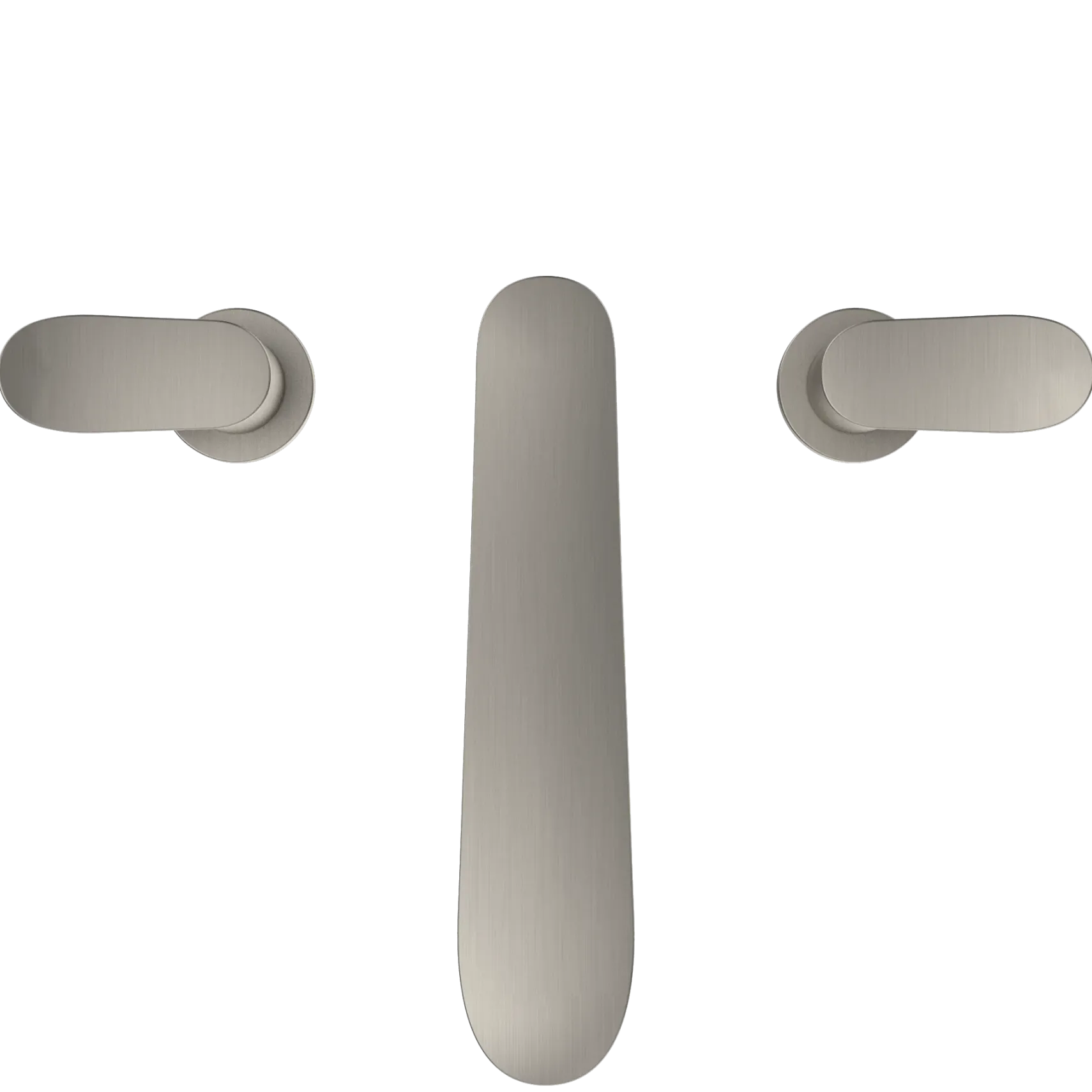 TOTO GO Two-Handle Deck-Mount Roman Tub Filler Trim, Brushed Nickel, Brass, TBG01201U#BN
