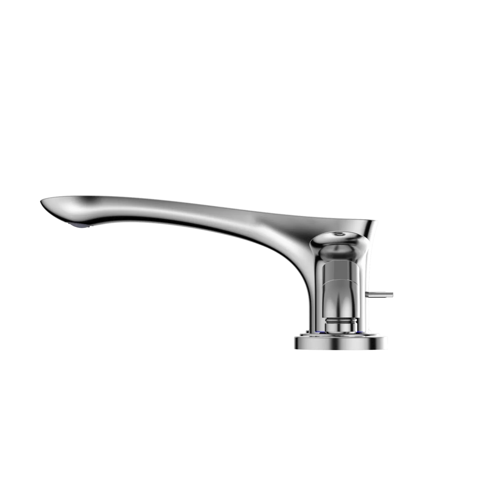 TOTO GO Two-Handle Deck-Mount Roman Tub Filler Trim with Handshower, Polished Chrome, Brass, TBG01202U#CP