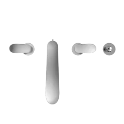 TOTO GO Two-Handle Deck-Mount Roman Tub Filler Trim with Handshower, Polished Chrome, Brass, TBG01202U#CP