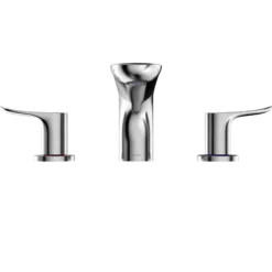 TOTO GO Two-Handle Deck-Mount Roman Tub Filler Trim, Polished Chrome, Brass, TBG01201U#CP