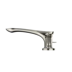 TOTO GO Two-Handle Deck-Mount Roman Tub Filler Trim with Handshower, Polished Nickel, Brass, TBG01202U#PN