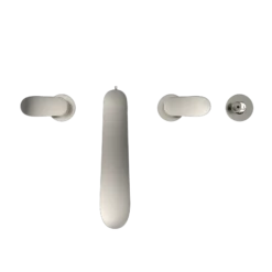 TOTO GO Two-Handle Deck-Mount Roman Tub Filler Trim with Handshower, Polished Nickel, Brass, TBG01202U#PN