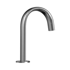 TOTO Gooseneck AC Powered 0.5 GPM Touchless Bathroom Faucet, 20 Second Continuous Flow, Polished Chrome, Brass, T24S53A#CP