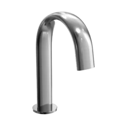 TOTO Gooseneck AC Powered 0.5 GPM Touchless Bathroom Faucet with Mixing Valve, 20 Second Continuous Flow, Polished Chrome, Brass, T24S53AM#CP