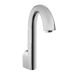 TOTO Gooseneck Wall-Mount ECOPOWER 0.35 GPM Electronic Touchless Sensor Bathroom Faucet with Thermostatic Mixing Valve, Polished Chrome, Brass, TEL163-D20ET#CP