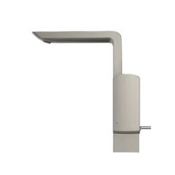 TOTO GR Series 1.2 GPM Single Side Handle Bathroom Sink Faucet with COMFORT GLIDE Technology and Drain Assembly, Brushed Nickel, Brass, TLG02309U#BN