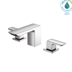TOTO GR Series 1.2 GPM Two Handle Widespread Bathroom Sink Faucet with Drain Assembly, Polished Chrome, Brass, TLG02201U#CP