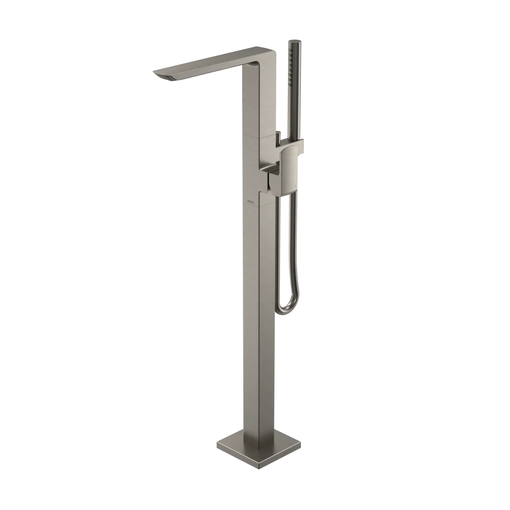 TOTO GR Single-Handle Freestanding Tub Filler Faucet with Handshower, Brushed Nickel, Brass, TBG02306U#BN