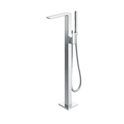 TOTO GR Single-Handle Freestanding Tub Filler Faucet with Handshower, Polished Chrome, Brass, TBG02306U#CP