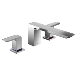 TOTO GR Two-Handle Deck-Mount Roman Tub Filler Trim, Polished Chrome, Brass, TBG02201U#CP